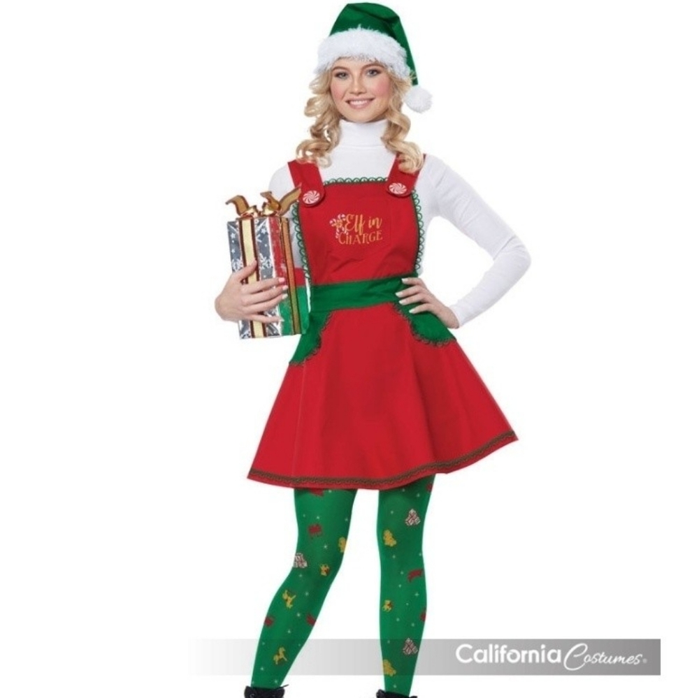 California Costumes Elf in charge adult Christmas Costume size Large